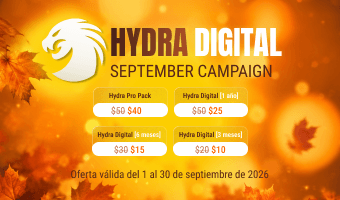 ¡Los precios especiales de Hydra regresan por un mes más!